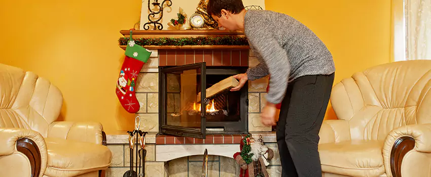 Rusted Metal Fireplace Restoration in Sun City West, Arizona